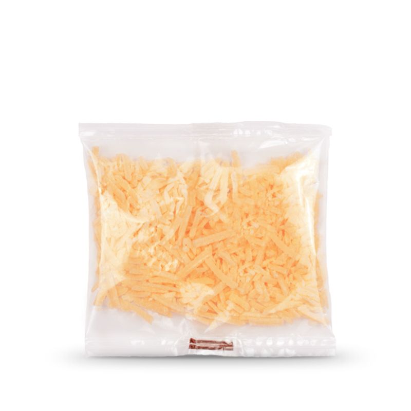 Single Serve packs of Gouda and Cheddar in Julienne Strips