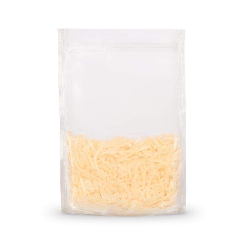 Organic Cheese in Julienne Strips in Standup Sachets